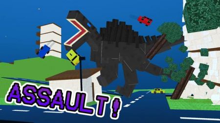 Blocky Titan Spino: City Rampage