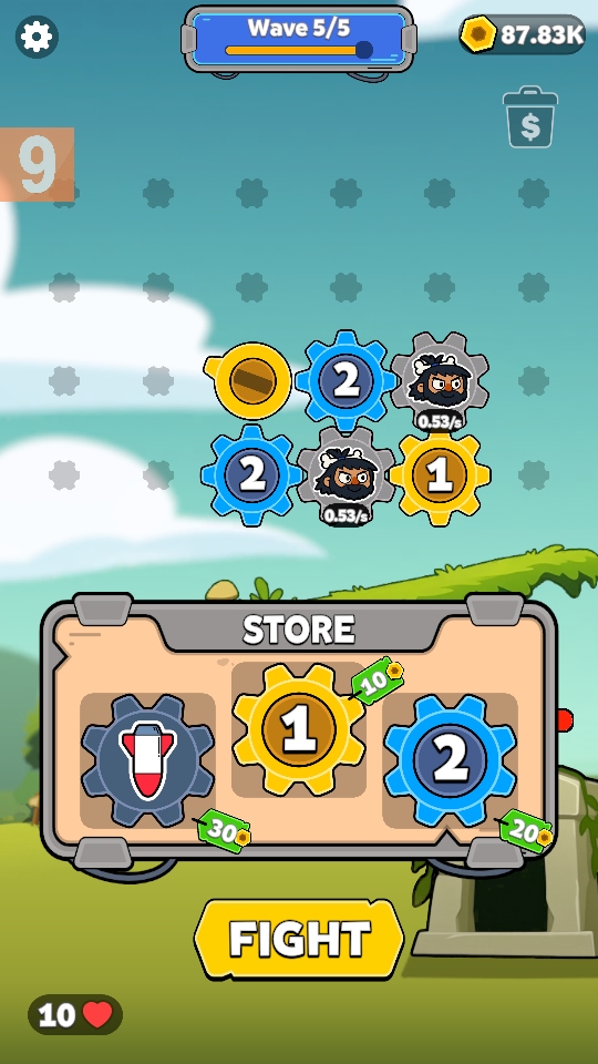 齿轮战争无限金币破解版(Gear Fight) 3.6.0安卓版