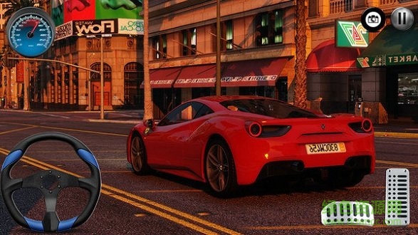 法拉利模拟驾驶汽车游戏(Car Traffic Ferari 458 Racer Simulator)