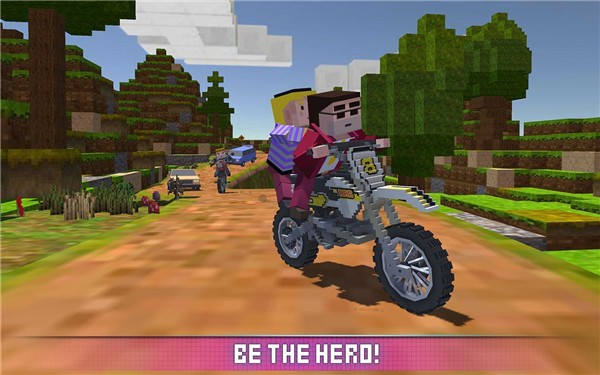 模拟方块摩托车Blocky Moto Bike SIM 2017