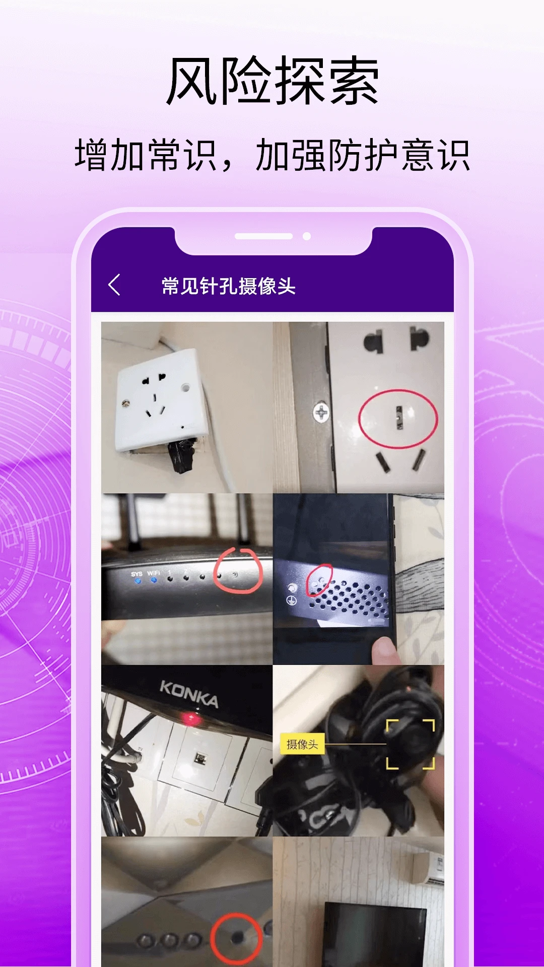 酒店摄像头探测器