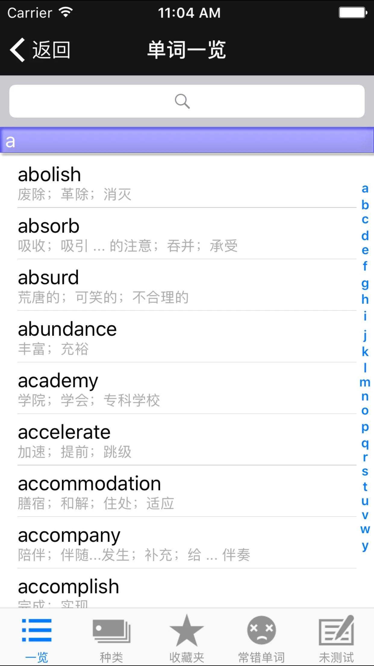 六級重要單詞