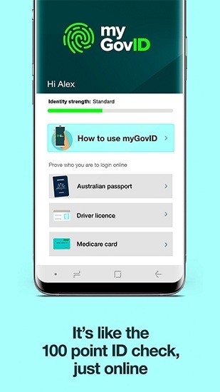 澳大利亚身份验证mygovid