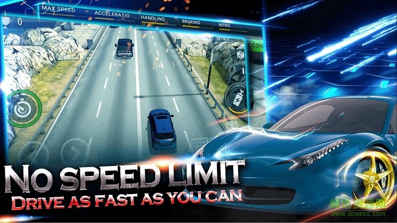 超级跑车公路赛无限金币抽奖票版(Ultra Highway Racing)