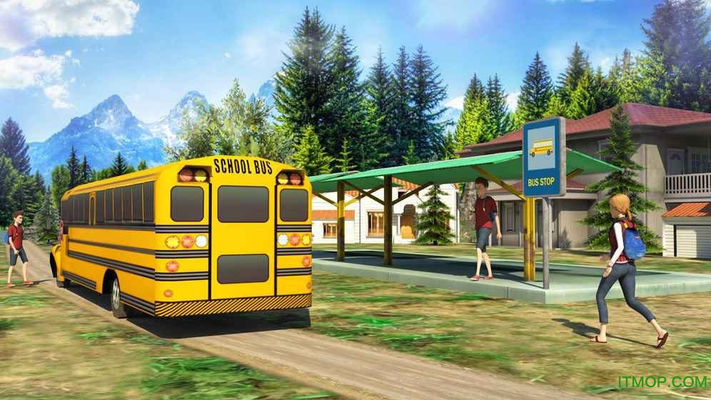 School Bus: Up Hill Driving