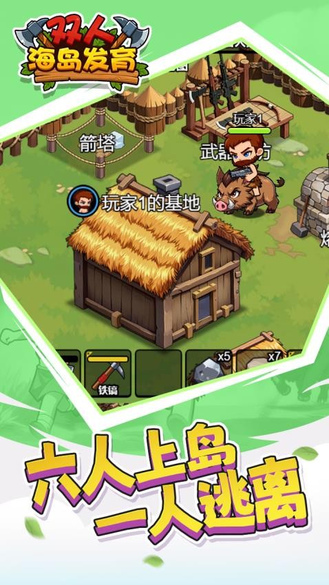 双人海岛发育