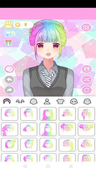 粉彩萌娘换装系统手游