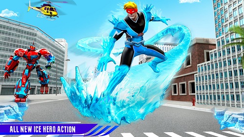 Flying Ice Hero Robot Flying Ice Hero Robot