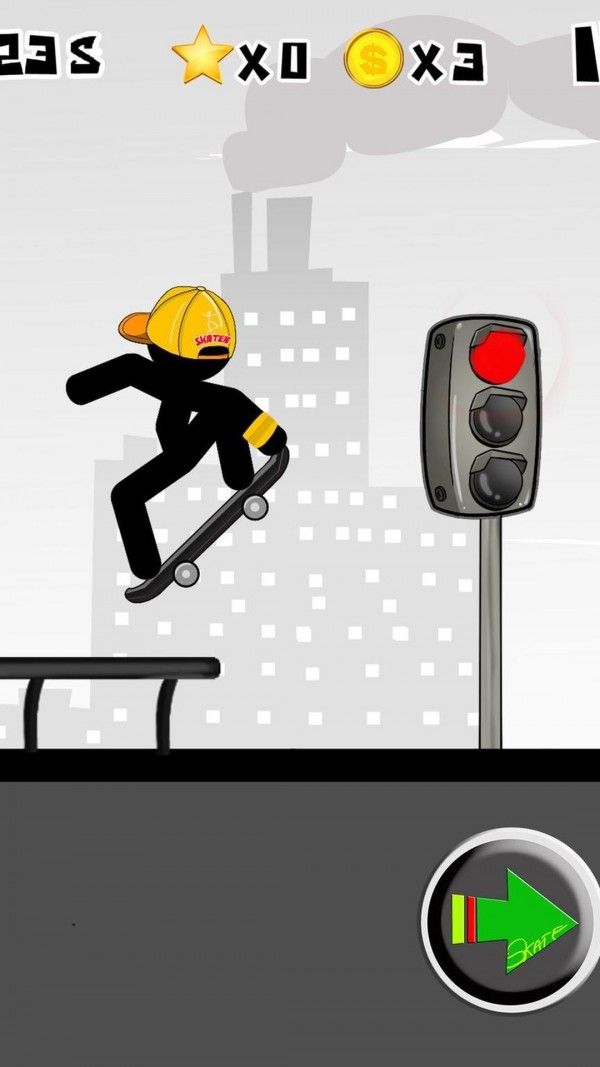 火柴人滑板特技 火柴人滑板特技
