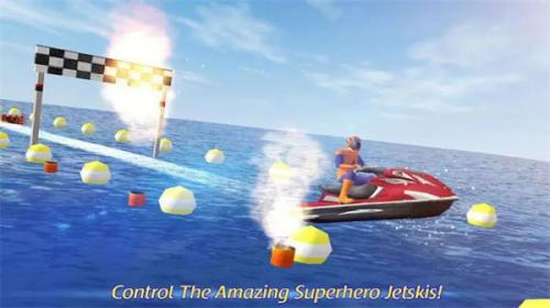 Jetski Water Racing: Superheroes League Jetski Water Racing: Superheroes League