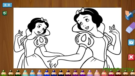 白雪公主儿童涂涂乐 白雪公主儿童涂涂乐