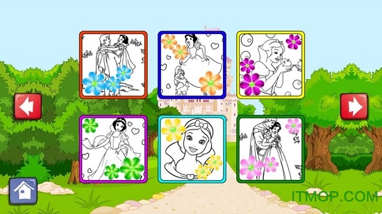 白雪公主儿童涂涂乐 白雪公主儿童涂涂乐