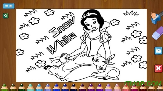 白雪公主儿童涂涂乐 白雪公主儿童涂涂乐