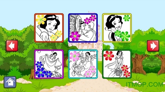 白雪公主儿童涂涂乐 白雪公主儿童涂涂乐