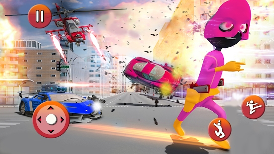 Am Spider Stickman Hero : Light Speed Rescue Sim