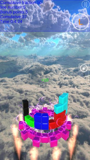 圆盘方块3D