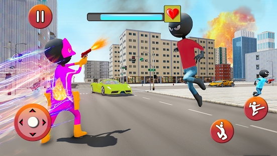 Am Spider Stickman Hero : Light Speed Rescue Sim
