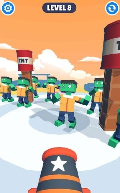 Funny Cannon Zombie 3D