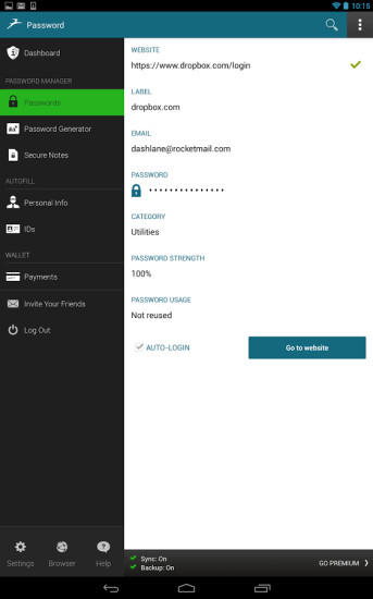 Dashlane密码管理器