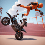 碎布自行车秋季(Ragdoll Bike Fall)