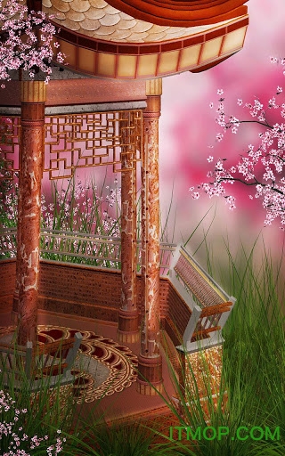 樱花树下3d动态手机壁纸 樱花树下3d动态手机壁纸