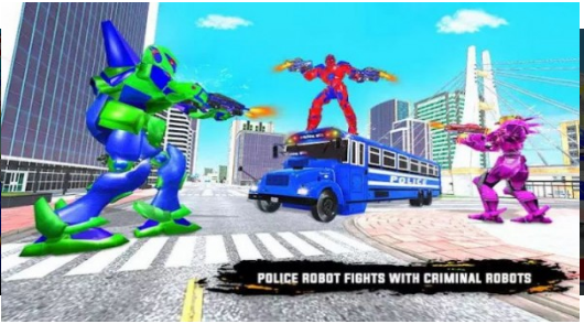 警车机器人汽车(PolicePrisonBusRobotGame)