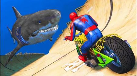 超级英雄赛车特技Super hero Racing Bike Stunt