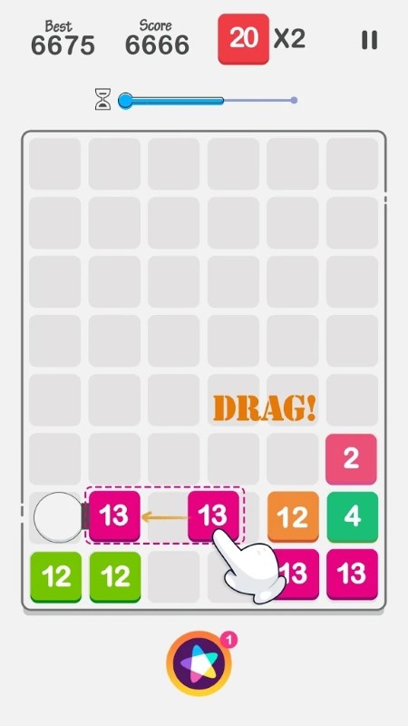 Drag n Merge:Bubble