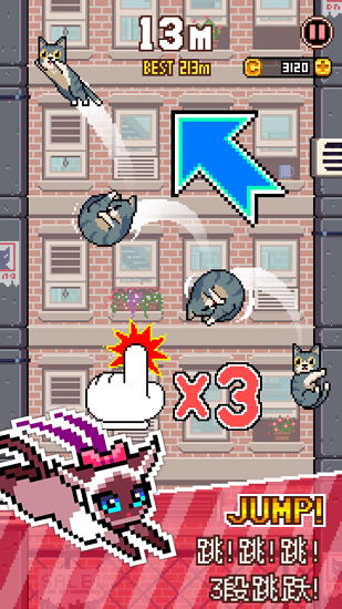 像素猫跳跃CatsJump