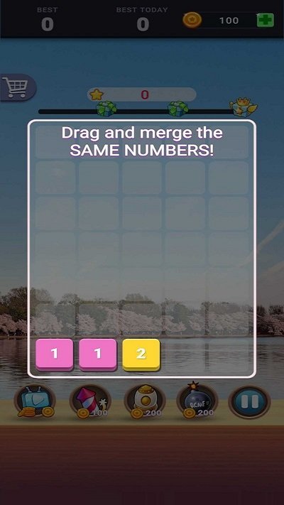 合并加号：数字拼图