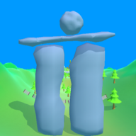 Giant falling stone