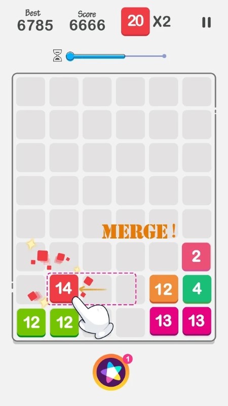 Drag n Merge:Bubble