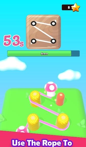 别住绳子Pin The Rope