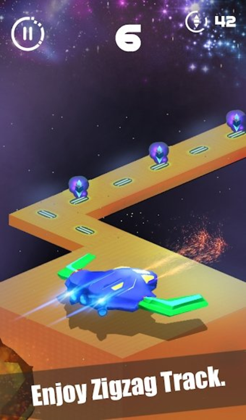 Zigzag Space Frontier(之字形空间边界游戏)