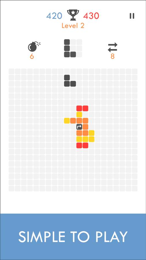 挪移成方Make Squares游戏