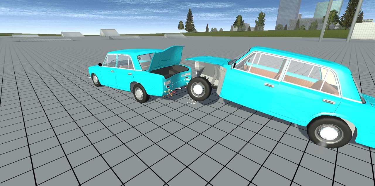 Simple Car Crash Physics Simulator Demo(车祸模拟器马路杀手)