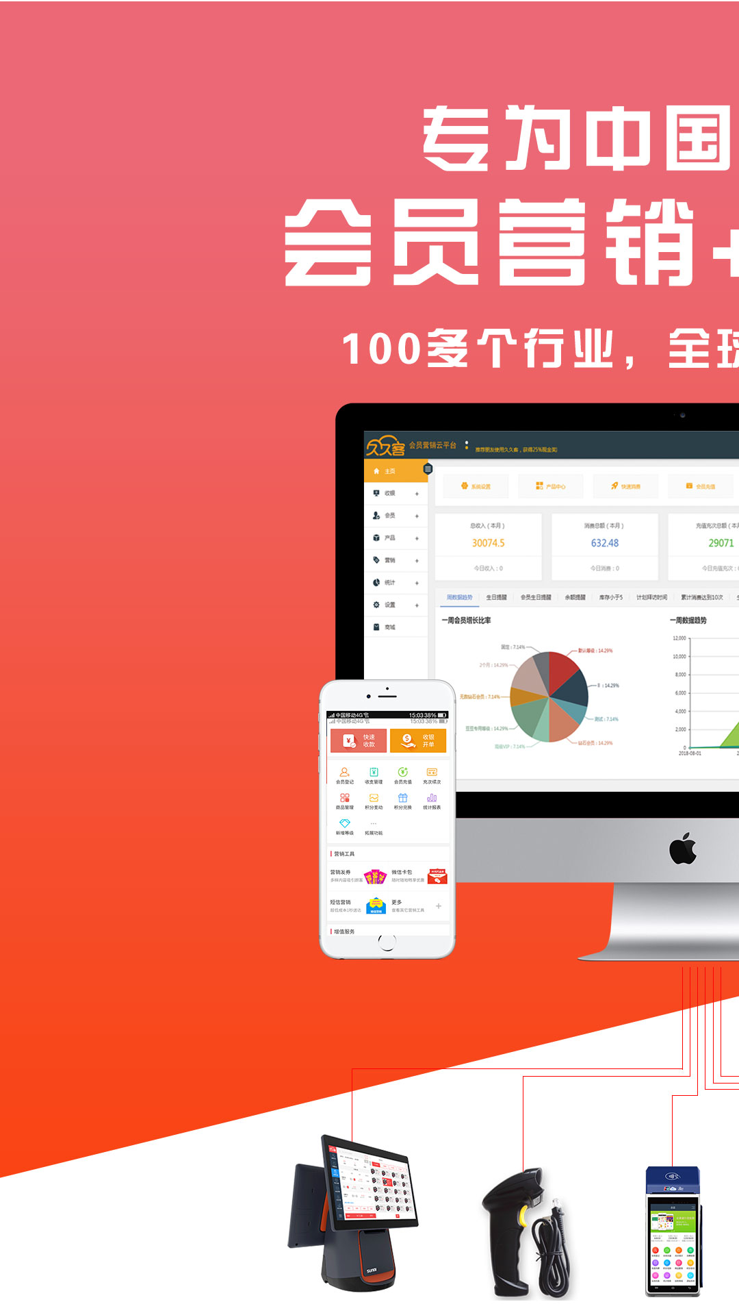 久久客会员管理收银系统