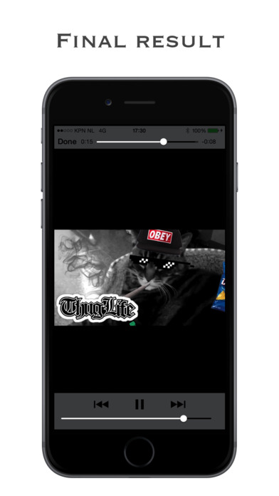 Thug life photo sticker maker戴眼镜叼烟视频特效制作工具