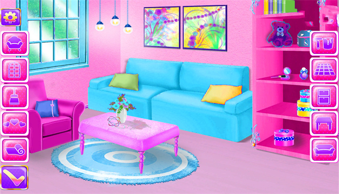 装饰女孩玩偶屋(Doll House Decorating Cleaning)