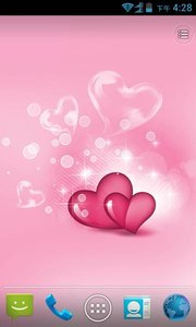 水晶泡泡心锁屏壁纸-微乐