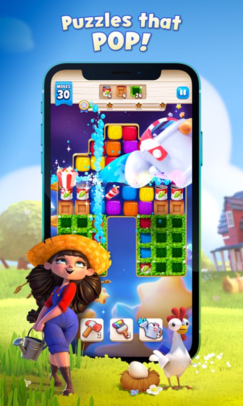 Hay Day Pop(卡通农场pop破解版) Hay Day Pop(卡通农场pop破解版)