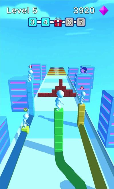 立方体堆叠冲浪竞速手游(Surf The Cube)