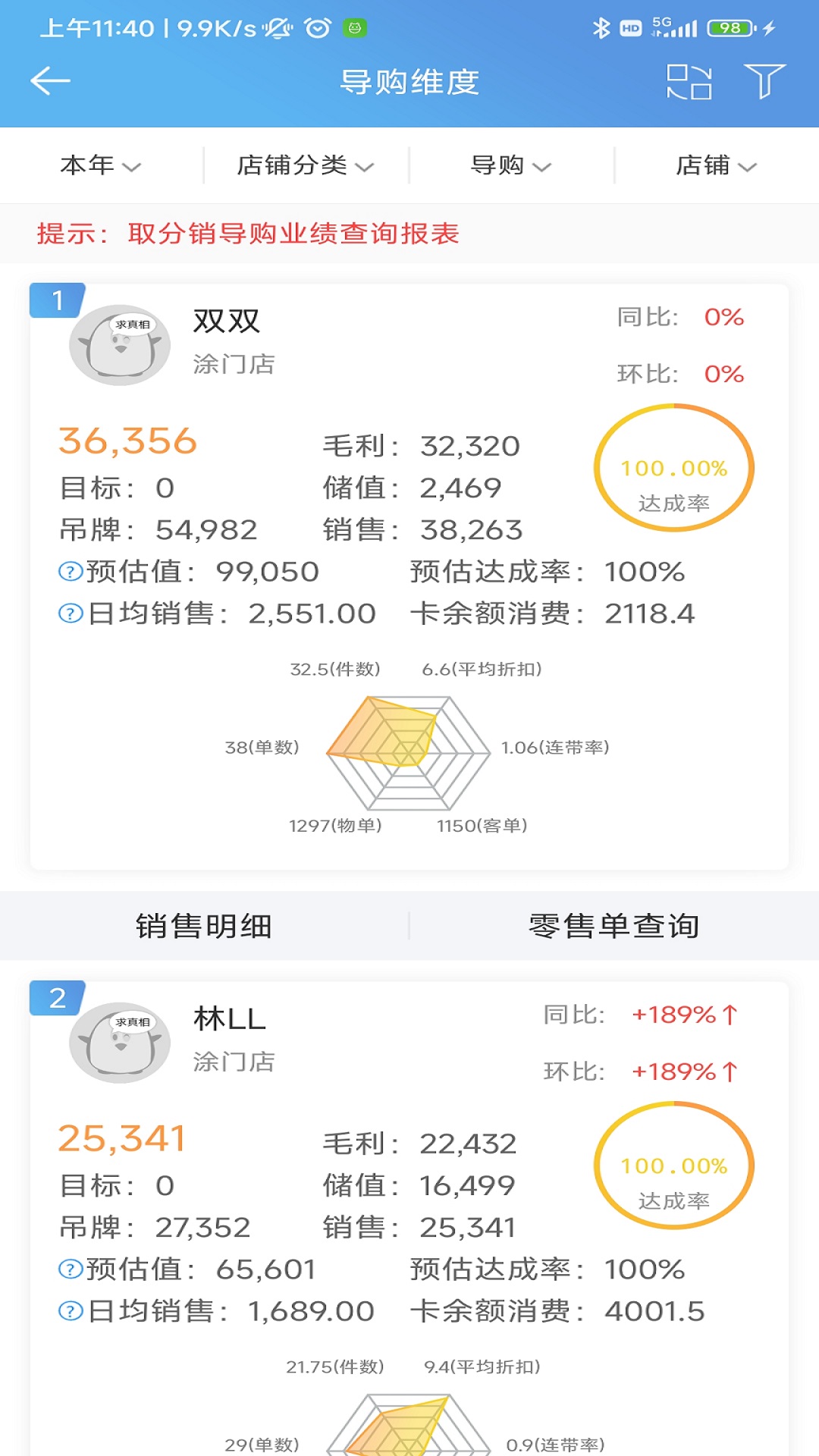 三联老板报表