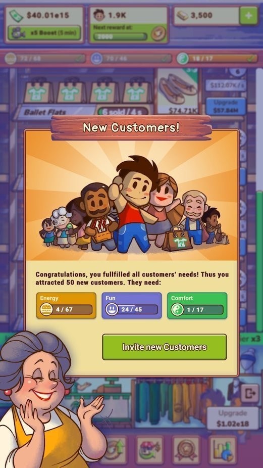 Idle Shop Manager(放置型店主)