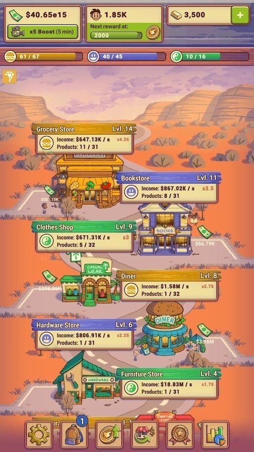 Idle Shop Manager(放置型店主)