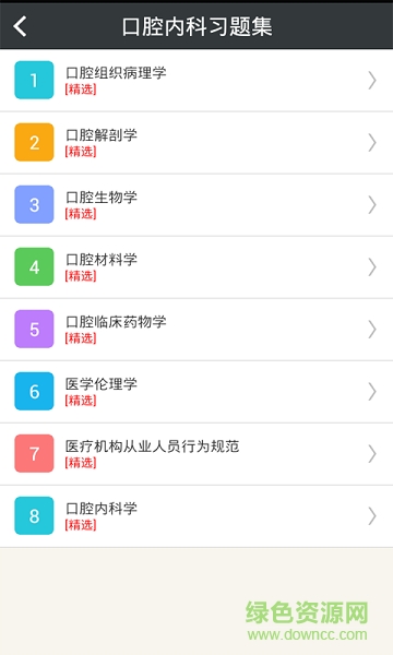 口腔内科学主治医师
