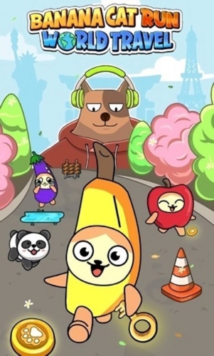 Banana Cat Run: World Travel