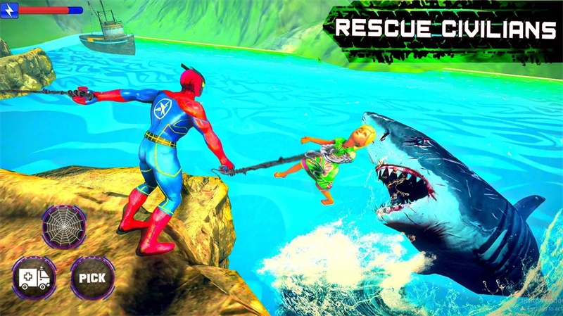 飞天蜘蛛侠超级战士Flying Superhero Rescue Battle