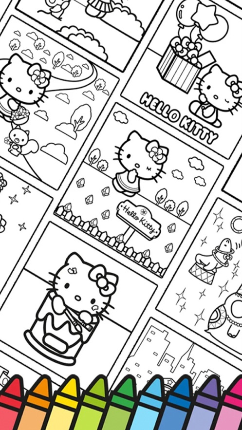凯蒂猫儿童图画书(Coloring Book) 凯蒂猫儿童图画书(Coloring Book)