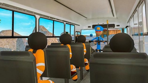 囚犯巴士驾驶(Transport Stickman Prisoner Bus Driving)